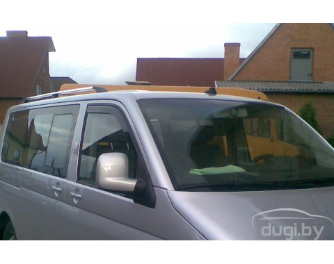 Рейлинги алюминиевые с пластиковыми окончаниями для Caravelle T5 (короткая база).